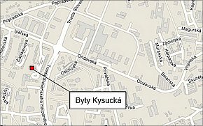 Byty Kysucká Košice - lokalita