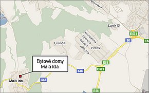 Bytové domy Malá Ida - lokalita