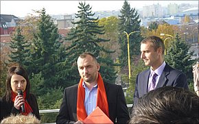 Riaditeľ Auparku Marcel Zeleňák a primátor Richard Raši