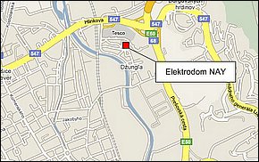 Elektrodom NAY Košice II - lokalita