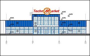 Vizualizácia - Technomarket Košice