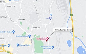 ROCA Business Center Košice - Lokalita