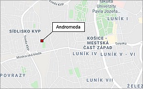 Bytový komplex Andromeda Košice - Lokalita