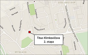 Obytný komplex Titus Klimkovičova 2. etapa - lokalita