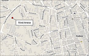 Nová terasa Košice - lokalita