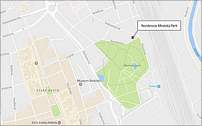 Projekt Rezidencia Mestský Park - lokalita