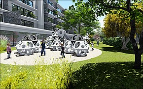 Obytný komplex Urban Jungle Park Košice Vizualizácia