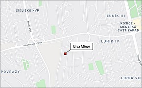 Ursa Minor Košice - Lokalita
