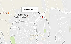 Projekt Veža Euphoria - lokalita