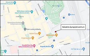 Národné olympijské centrum Košice - Lokalita